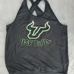 USF Bulls colosseum women's workout tank top.
